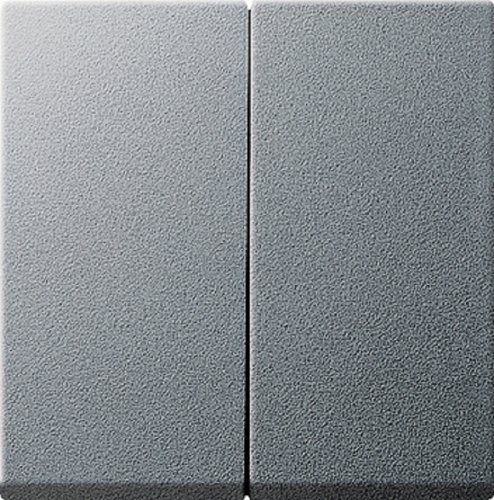 Лицевая панель Gira System55 для 2-кл. выключателя алюминий фото Лицевая панель Gira System55 для 2-кл. выключателя алюминий картинка